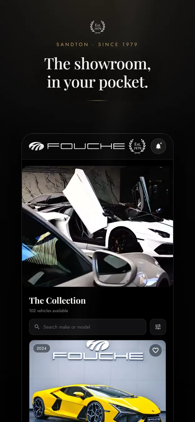 Fouche Motors app screenshot 1